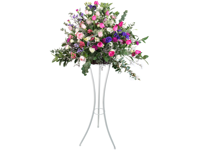 Flower Basket Stand - Italy style florist arrangement Collection 17 - L76600082 Photo