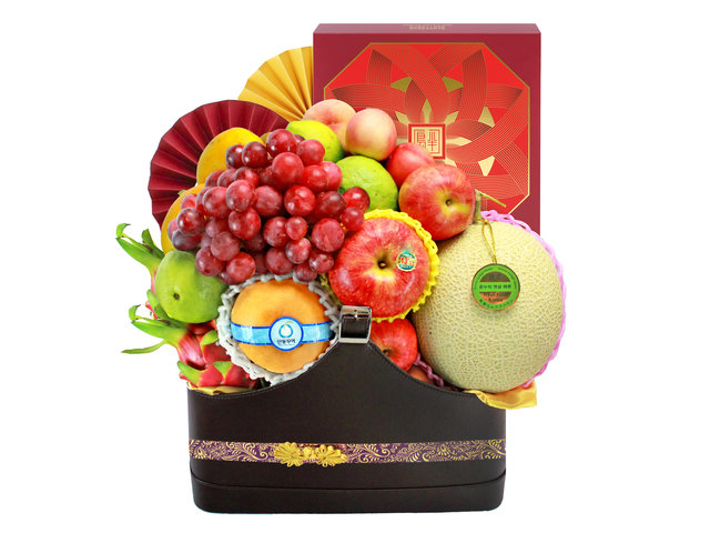 Mid-Autumn Gift Hamper - Mid Autumn Peninsula Moon Cake With Luxury Fruit Hamper FH107 - L139594 Photo