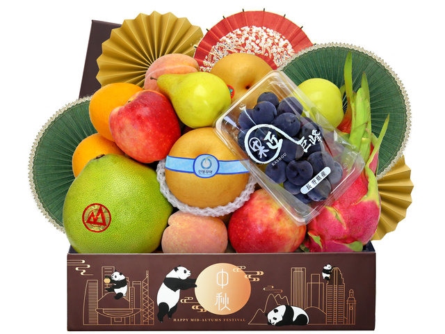 Mid-Autumn Gift Hamper - Panda Theme Mid Autumn Fancy Permium Fruit Hamper FH153 - M30826A7 Photo