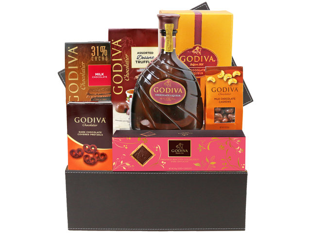 Wine n Food Hamper - Luxury Godiva Wine And Chocolate Hamper FH18 - L76604904 Photo