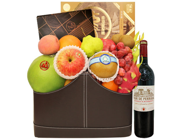 中秋果篮Hamper - 中秋优质美酒美食果篮 FH154 - M30718A5 Photo