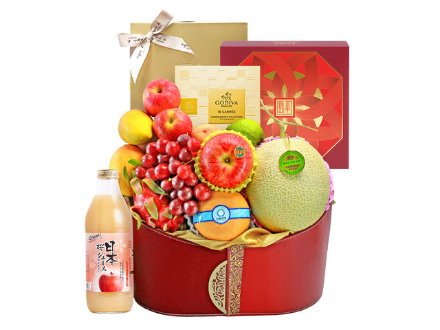中秋果篮Hamper - 中秋半岛月饼豪华果汁果篮 FH115 - L139520 Photo