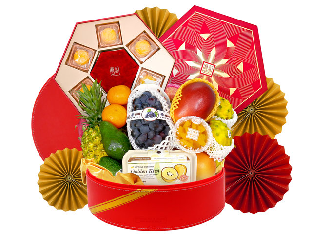 中秋果籃Hamper - 中秋半島月餅六出奇計輝煌果籃 FH209 - M30717A1 Photo