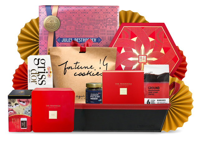 中秋果籃Hamper - 中秋半島月餅特大豪華美食禮物籃 FH216 - M30725A1 Photo