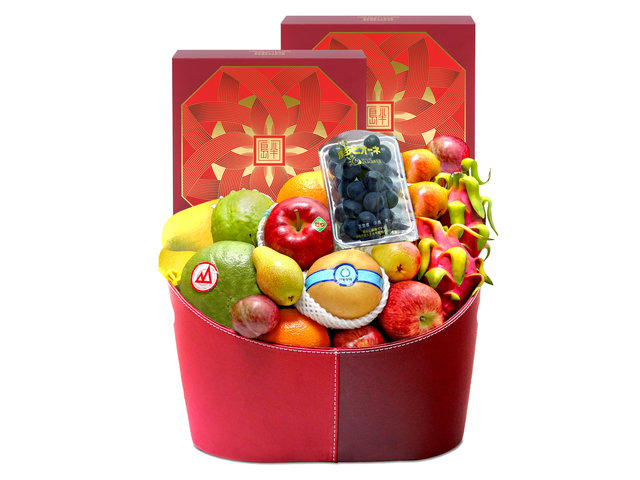 中秋果籃Hamper - 中秋半島月餅豪華精選果籃 FH175 - L76601006 Photo