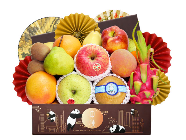 中秋果籃Hamper - 熊貓主題特色中秋優質果籃 FH163 - L76608355 Photo
